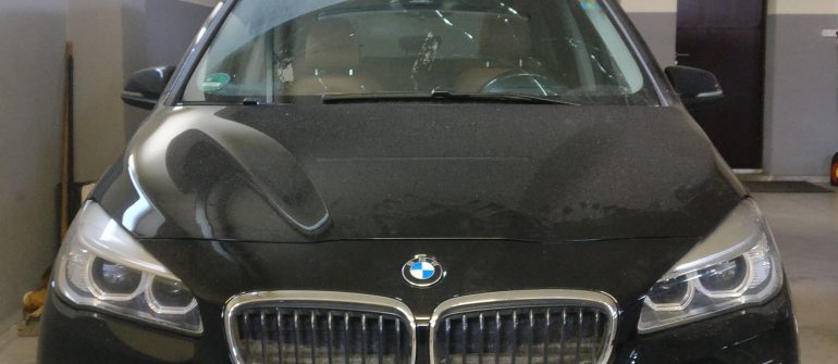 BMW 218 Gran Tourer Pedestrian protection system (Airbag) tvarkymas, Priekinių žibintų programavimas