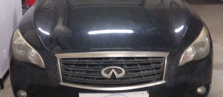 Infiniti M37 3.7 Airbag crash data valymas
