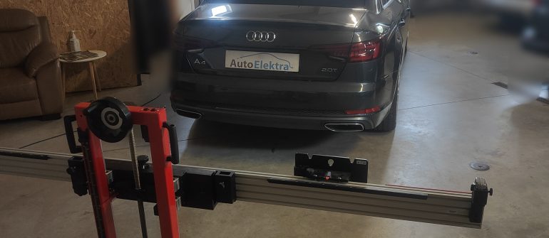 Audi A4 2.0TFSI Lane change assistant ( Blind spot ) kalibravimas