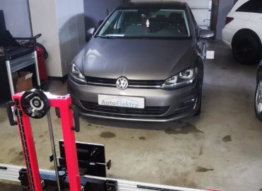 Volkswagen Golf ACC radaro, distroniko kalibravimas