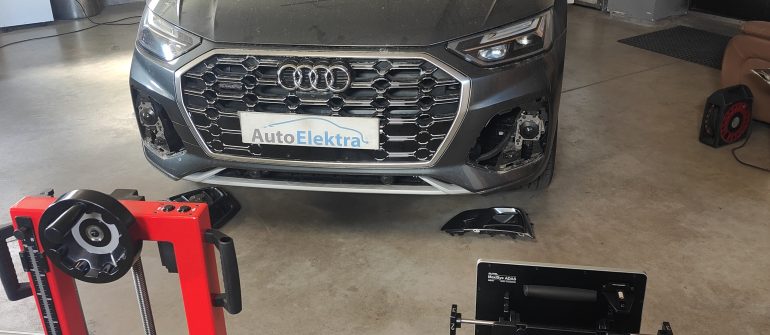 Audi Q5 ACC distroniko, radaro kalibravimas