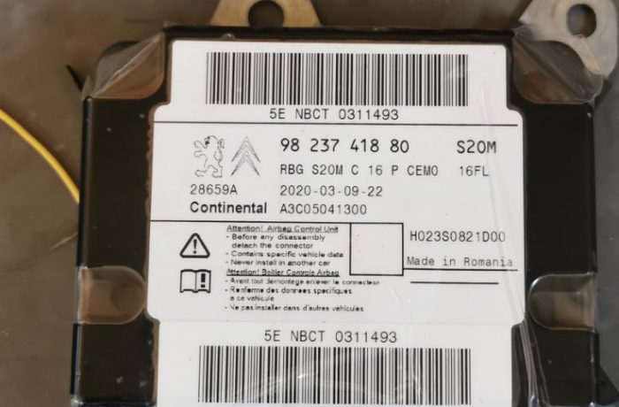 Citroen Airbag (srs) bloko crash data programavimas