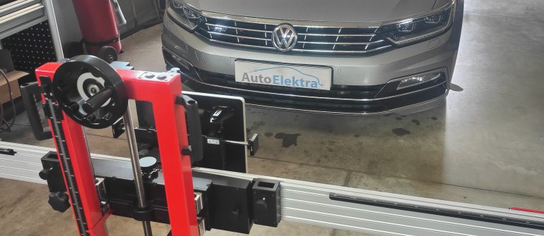 Volkswagen Passat ACC/Radaro kalibravimas