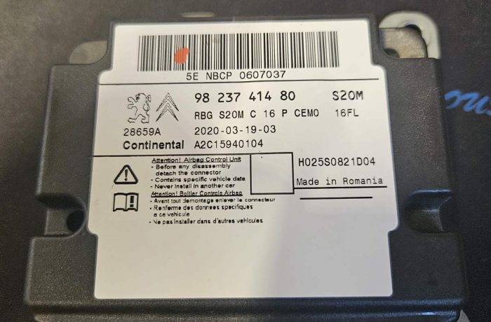 Citroen Berlingo Airbag/SRS crash data programavimas