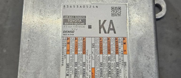 Toyota Yaris Cross 89170-0DG40 Airbag crash data programavimas
