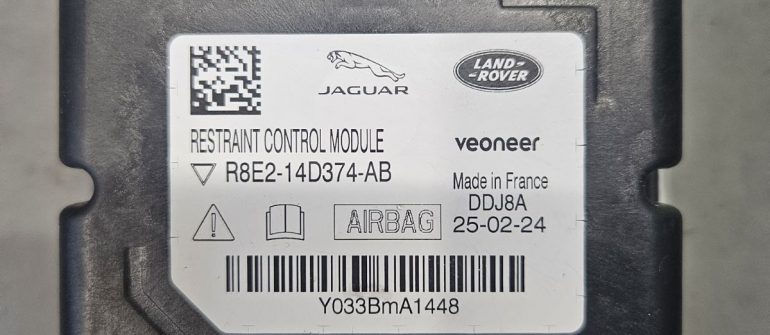 Land Rover R8E2-14D374-AB Airbag SRS crash data programavimas