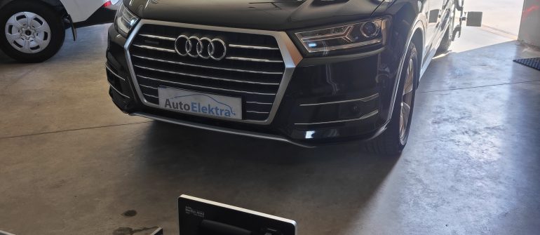 Audi Q7 ACC radaro kalibravimas
