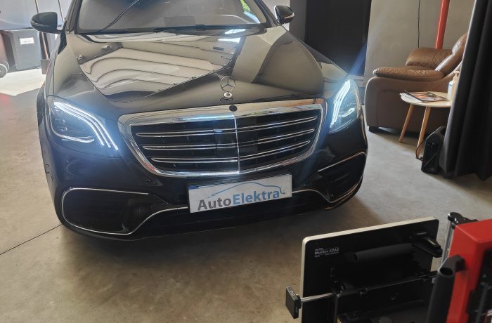 Mercedes-Benz S W222  Distroniko kalibracija