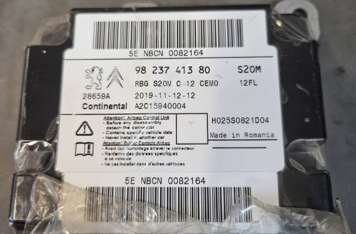Peugeot 208 Airbag crash data programavimas