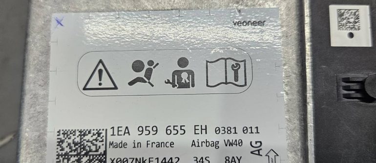 Volkswagen ID Airbag crash data programavimas