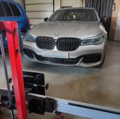 BMW 740D ACC distroniko kalibravimas
