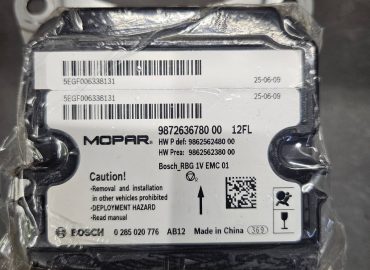 Citroen C3 9862562480 Airbag crash data programavimas
