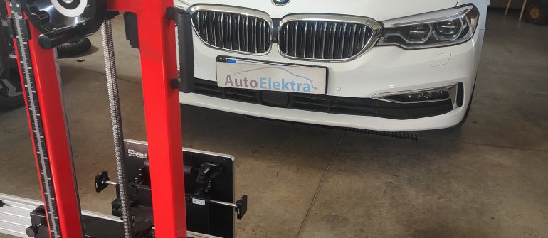 BMW 530E G30 Distroniko, radaro kalibracija
